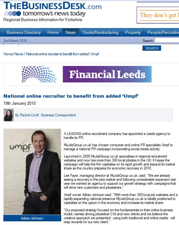 TheBusinessDesk.com MyJobGroup.co.uk 2 Mar 2010