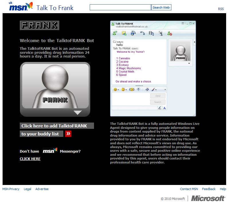 Social Media Hall of Fame: Talk to Frank
